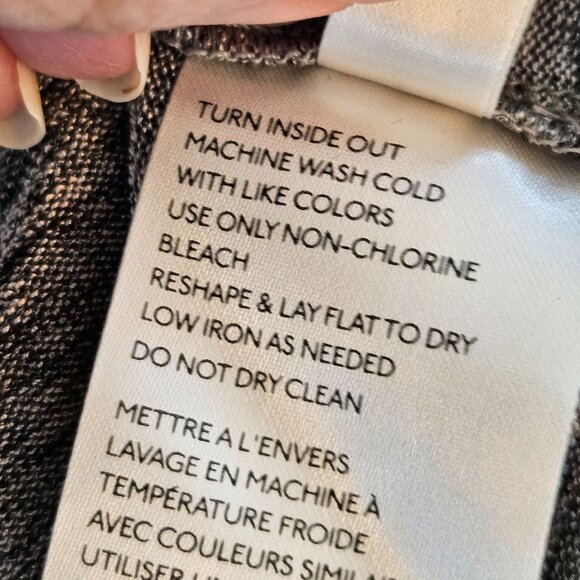 Anthropologie Carys Dolman Top Size Large Metallic Gold Silver Wrap - Picture 11 of 14